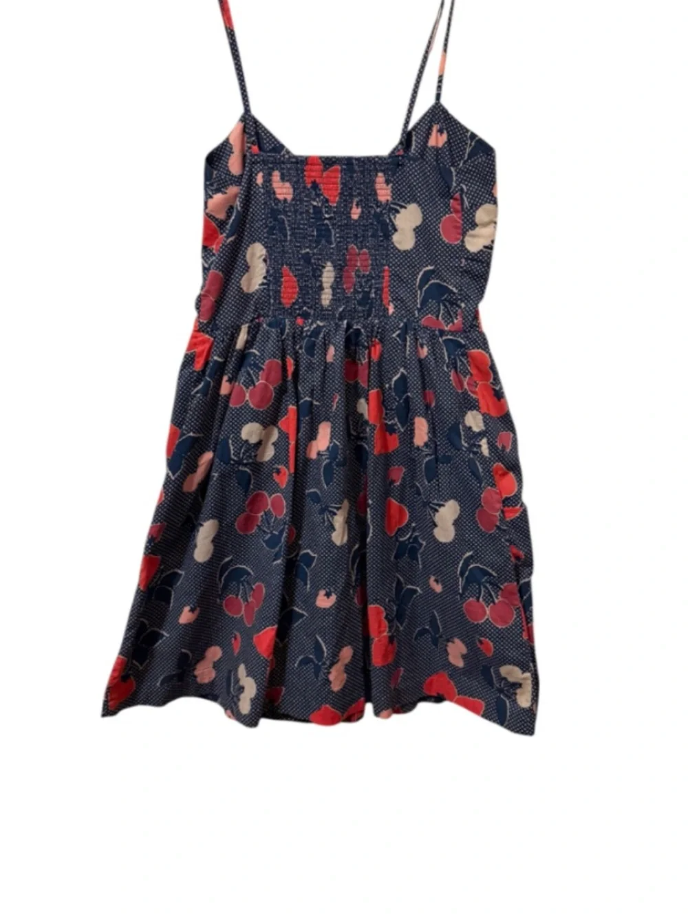 UO’s VTG Cooperative Cherry Blossom Smocked Mini Dress